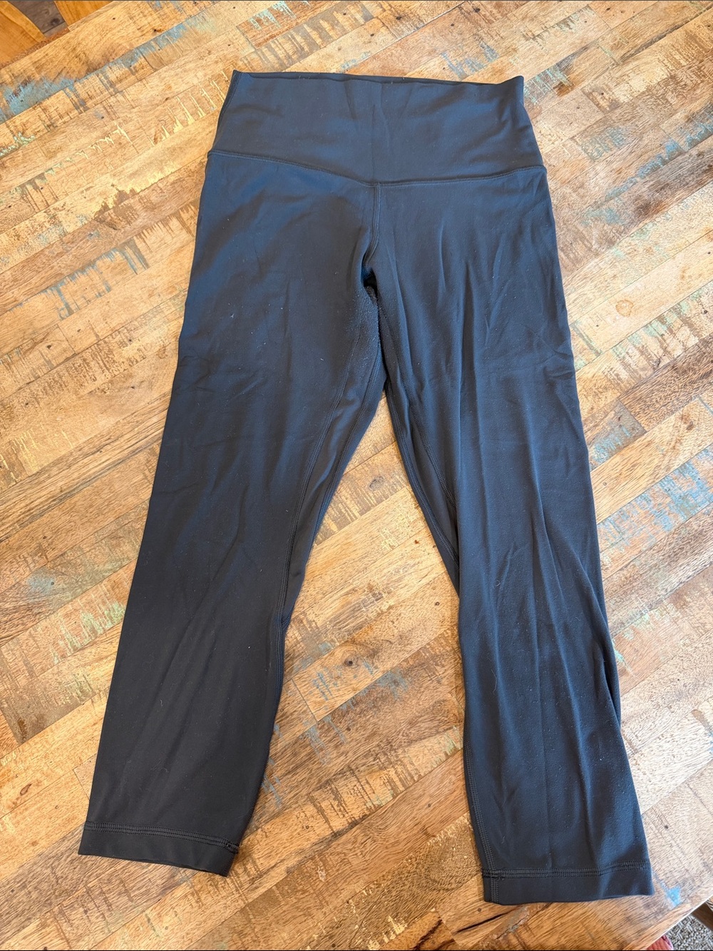 lululemon athletica gray High-Rise Leggings crop leg size 6